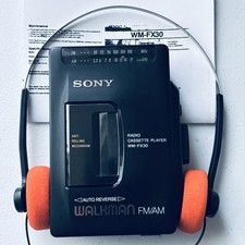Sony Walkman WM-FX30 Cassette Player  AM/FM Radio - New Belt - Reconditioned