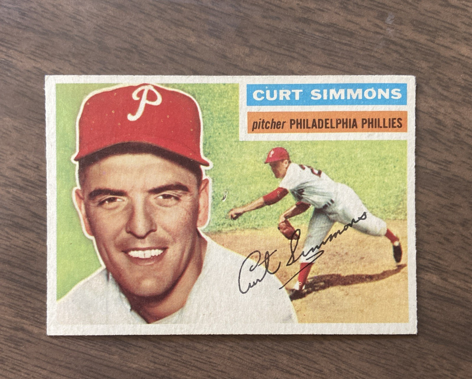 Curt Simmons #290 Baseball Cards 1956 Topps trading card — raw and PSA graded price guide