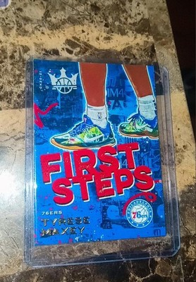 2020-21 Panini Court Kings - First Steps Tyrese Maxey #9 (RC) Grade It 76ers 