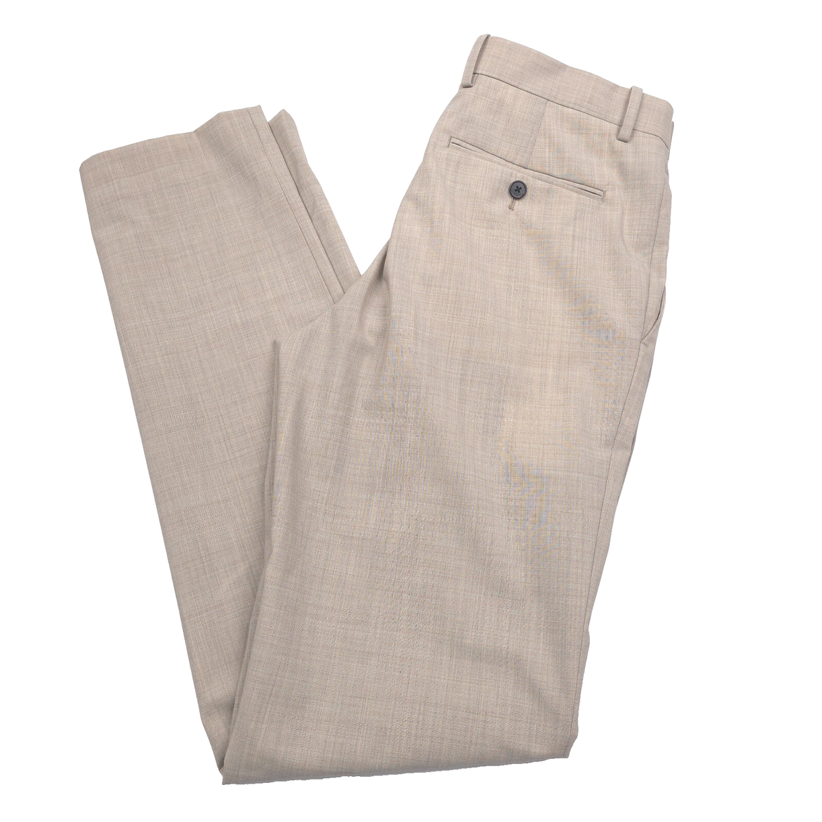 $265 Theory Mayer Sand Beige Melange Weave Slim Fit Suit Pants
