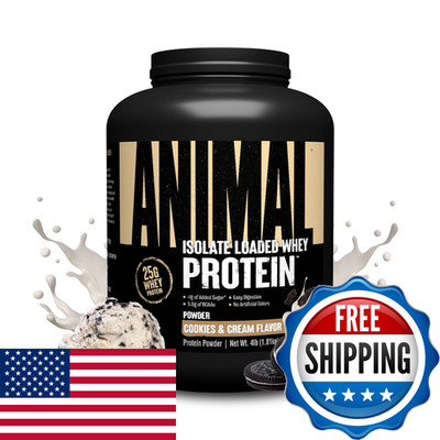 Animal Whey Isolate Protein Powder - Loaded For Pre Post Workout Muscle Builder