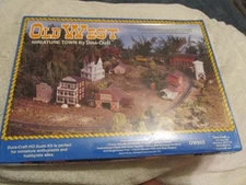 Vintage Duracraft Old West Miniature Town HO Scale Kit Sealed Dura-Craft OW955