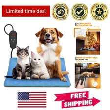 Safe and Cozy Pet Heating Pad - Chew Resistant with Adjustable Heat Settings