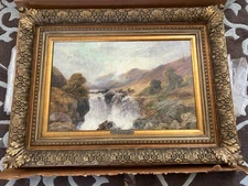 Incredible Original Hudson River Oil Painting On Canvas 1838