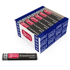 NECCO Wafers Licorice Wafers Display Pack - Classic Black Licorice Candy in Bulk