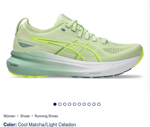 Zapatos para correr Asics Gel Kayano 31 para mujer talla 8 'cool matcha/Light Celadon' - Imagen 2 de 17