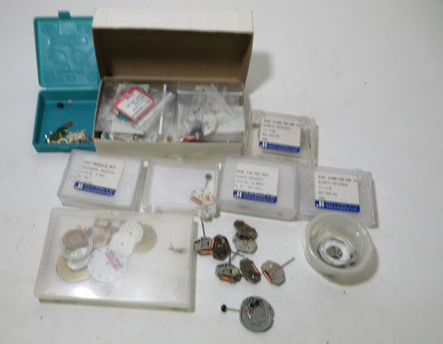 LOT OF WATCH PARTS WATCHMAKER REPLACEMENT PART MOVEMENT PARTS VINTAGE #33