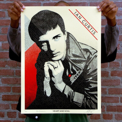Obey Shepard Fairey and Kevin Cummins IAN CURTIS HEART AND SOUL Print XXX/500