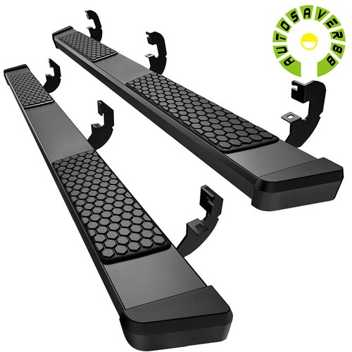 6" Running Boards for 2019-2025 Silverado/Sierra 1500 Crew Cab Nerf Bar Rails - Picture 2 of 8