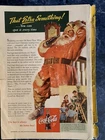 Coca-Cola vintage ad 1940 original print Santa Christmas Family Tree
