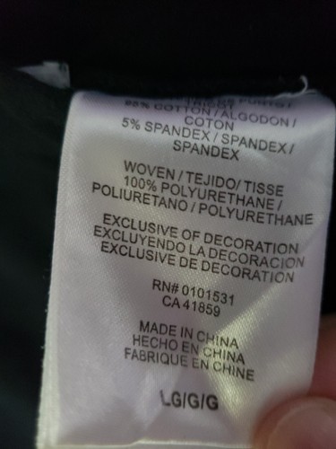 D signed Tricot Warm Up Girl's Pants - Black, Size L - Picture 2 of 5