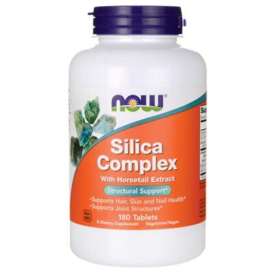 NOW FOODS, SILICA COMPLEX mit Schachtelhalm-Extrakt 180 Tabletten SUPER PREIS