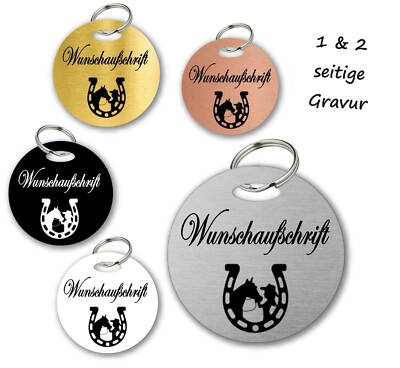 Pferdemarke Marke Pferd inkl. Gravur individuell verschiedene Größen mit Gravur