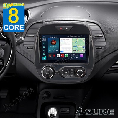 8Core 4+64G Android14 Autoradio GPS Navi Carplay Für Renault Captur MK1 2013-19