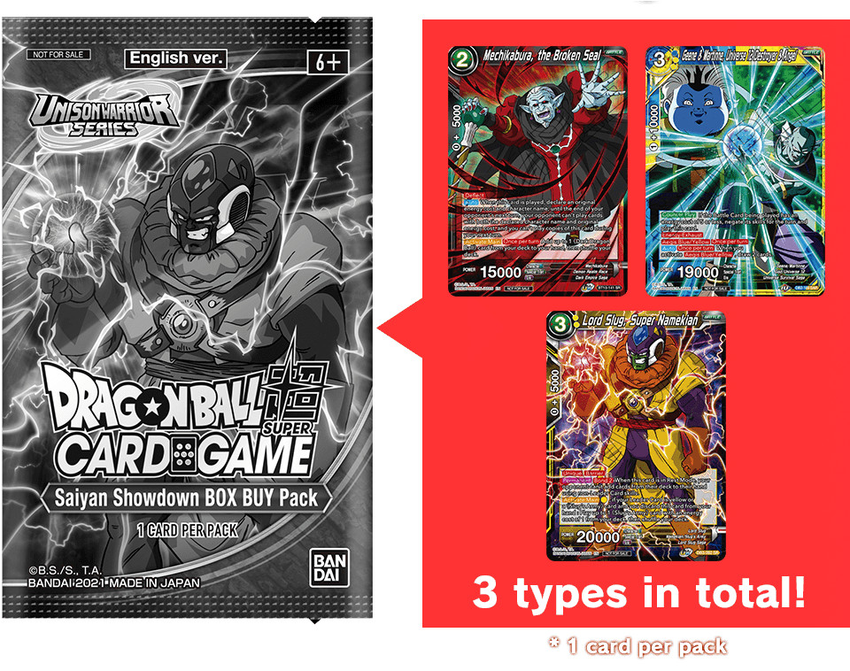 Dragon Ball Super TCG Saiyan Showdown Box Boy Pack New & Sealed