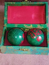 Coffret de deux Boules de méditation  anti stress chinoises musicales collection