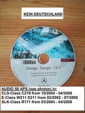 CD Navigazione Mercedes AUDIO 50 APS NTG1 ESPANA FRANCE POR 2007/2008 SLK CLS E