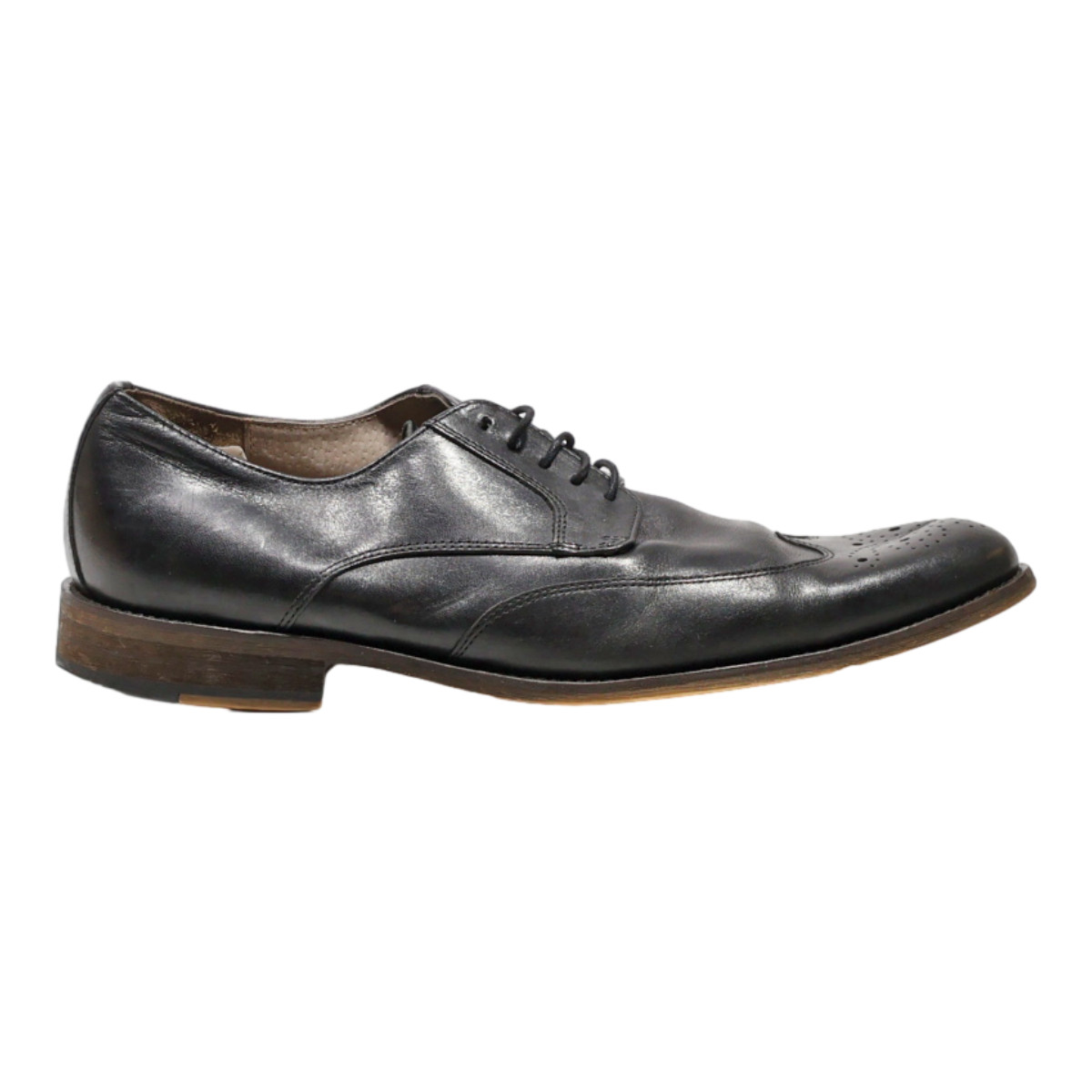Zapatos Brogue De Cuero Negro Para Hombre BANANA REPUBLIC Talla UK 9.5