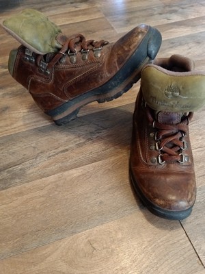 Timberland Euro Hiking Boots 95310 Brown Leather Womens Size