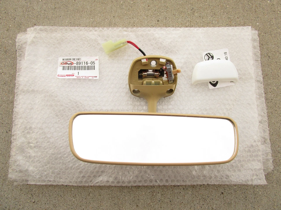 ADEQUADO PARA: 81 - 83 TOYOTA PICKUP ESPELHO RETROVISOR MANUAL COM LUZ CÚPULA MAPA FABRICANTE DE EQUIPAMENTO ORIGINAL NOVO - Imagem 2 de 4