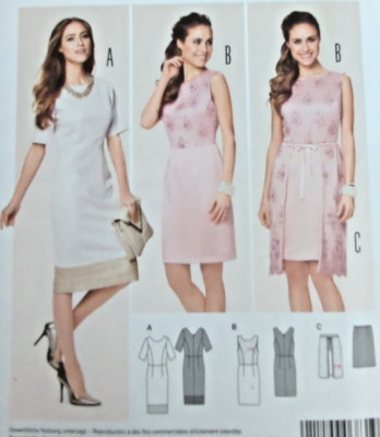 Burda Style 6831 Kleid bedruckt Schnittmuster mehrere Größen ungeschnitten