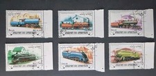 Afghanistan 1998 Trains/Railways/Steam Engines/Locomotives/Transport  6v x 6