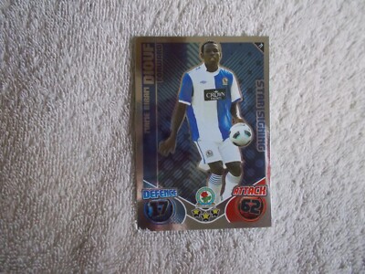 Match Attax 2010/11 Football ''MAME BIRAM DIOUF'' #71 Blackburn Trade Card SIGNING