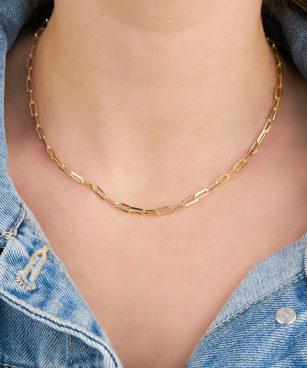 Classic Paperclip Necklace [18K Gold Plated]