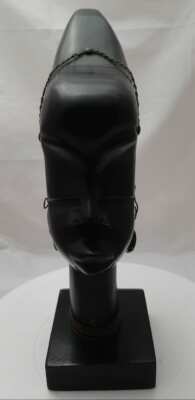 A. Matino African Carved Wood Figural Sculpture