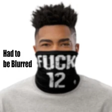 F**k 12 Police Brutality Face Balaclava Fishing Sun Shield Neck Gaiter Bandana