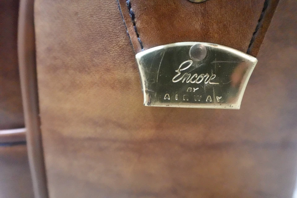 Maleta de cuero de colección Encore by Airway equipaje de viaje 15,5 pulgadas Foto 4 de 4