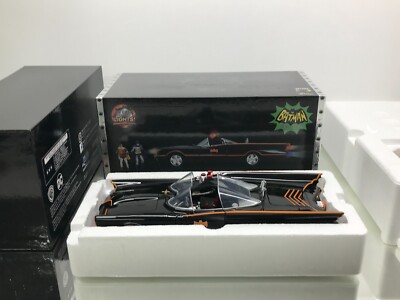 JADA TOYS 98625 BATMAN CLASSIC TV SERIES BATMOBILE -BLACK 1:18- GOOD IN BOX