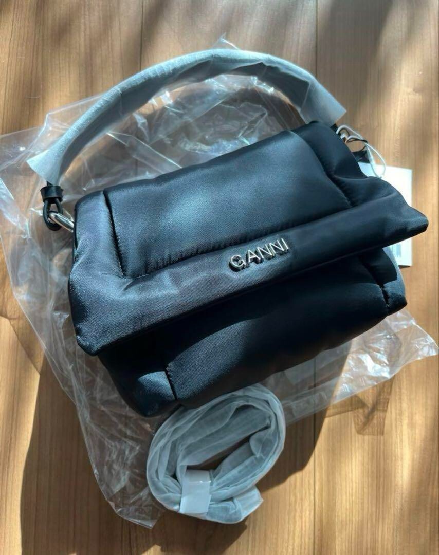 GANNI Small Pillow Shoulder Crossbody Bag Handbag Purse in