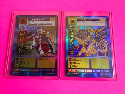 Digimon Tcg Card Game Om 01 Omnimon Om 02 The Miracle 4 Mega Rare