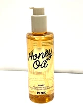 Victoria's Secret PINK HONEY OIL NOURISHING Body Oil with Pure Honey 8oz NEW