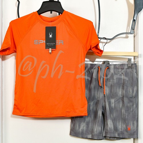 Spyder BOYS Youth 2-piece Swim Set BLUE, ORANGE , GREEN S M L XL - Picture 2 of 45