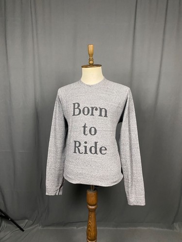 Dsquared2 Born to Ride Men's Gray Crewneck Sweatershit Sweater Size XL - Picture 2 of 13