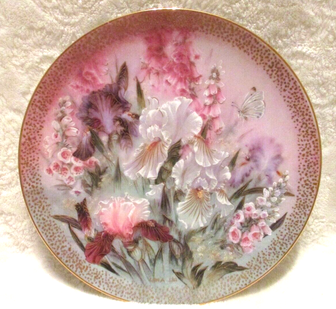 Collectible~W.L.George~Fine China~Iris Quartet~1991~Lena Liu