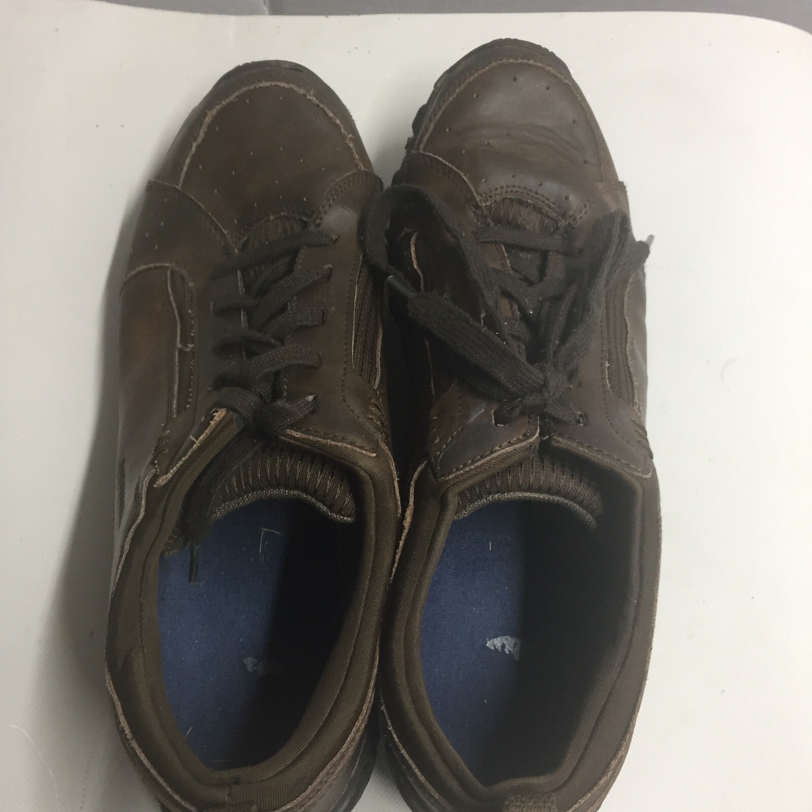 Scarpe da trail casual Merrell marrone terra scuro stringate in pelle J111936C da uomo taglia 14