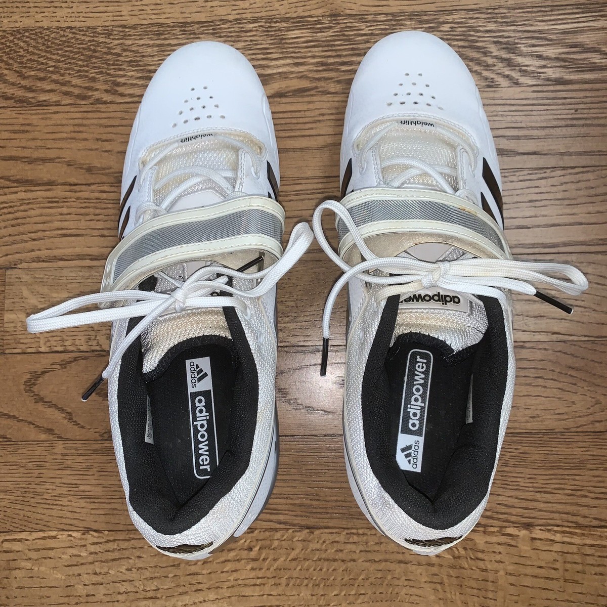 Adidas Adipower Weightlifting Shoes White M25733 US Mens