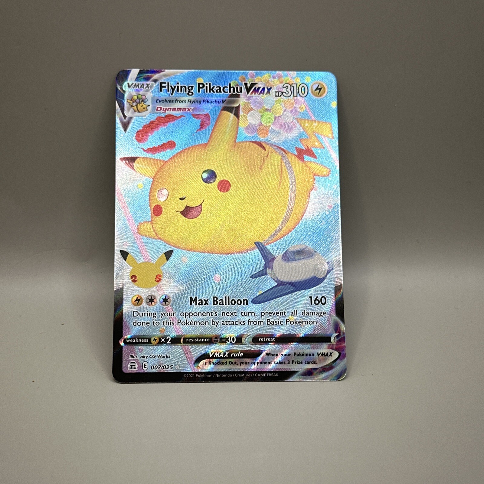 Flying Pikachu VMAX 007/025 Celebrations Ultra Rare Pokemon TCG NM
