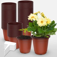 Seedling Nursery Pots-100-500 PCS Plastic Plant Containers for Gardening&Flowers