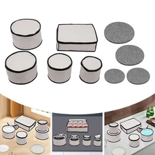 5 PCS Storage Bags Cutlery Storage Bag Set Polyester Fiber Cutlery Organizer Set