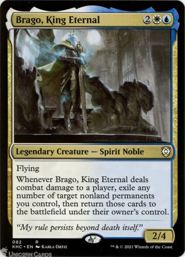 Brago, King Eternal Rare Mint MTG Card :: Kaldheim Commander Decks :: - Picture 1 of 1