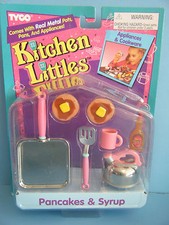 BARBIE TYCO KITCHEN LITTLES PANCAKES SYRUP SET FREE SHIPPING