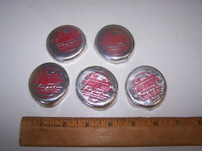 5 Vintage Foil SULLIVAN DAIRY Milk Bottle Caps - INDIANA - HALF & HALF