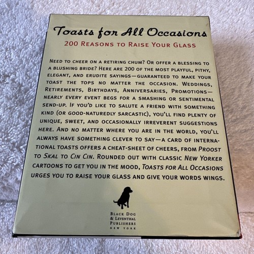 TOASTS FOR ALL OCCASIONS 200 Reasons.. Wedding Retirement Promotion Birthday NEW - Picture 4 of 15