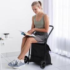 Foldable Hand Truck Utility Cart Folding Grocery Cart Collapsible Shopping Cart