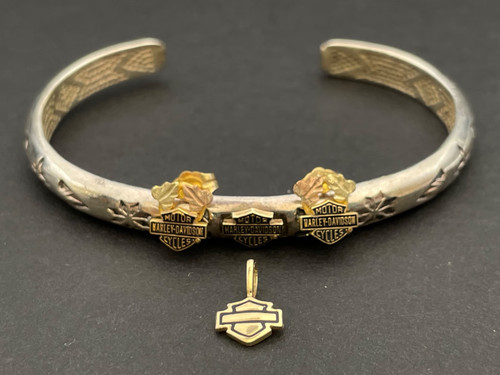 Gold & Sterling Harley Davidson Jewelry