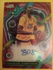 2023-24 Topps Cosmic Chrome NICE READ Autograph Spencer Dinwiddie Auto SSP #2/5